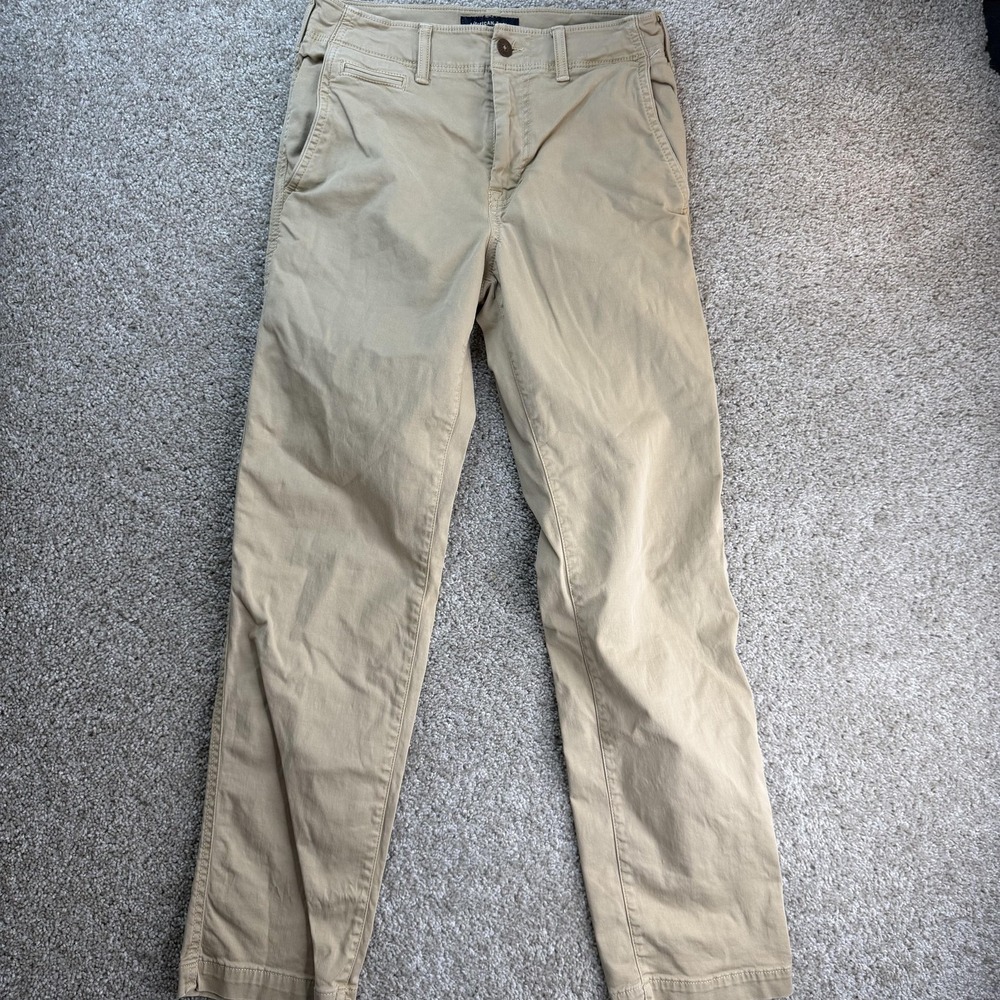 American Eagle Outfitters Extreme Flex Pants Mens 29x32 Beige Relaxed Straight